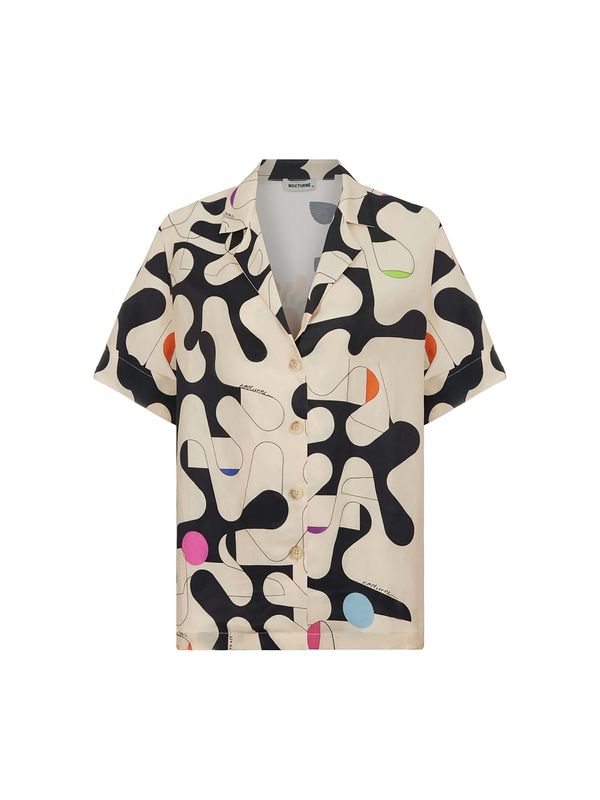 NOCTURNE NOCTURNE Bluza  bež / orhideja bijela / narančasta / crna