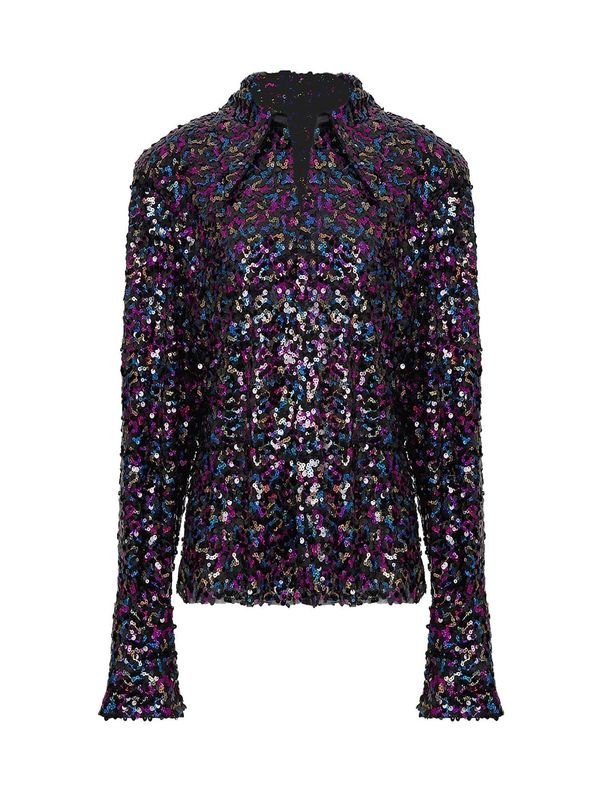 NOCTURNE NOCTURNE Bluza  plava / orhideja bijela / crna