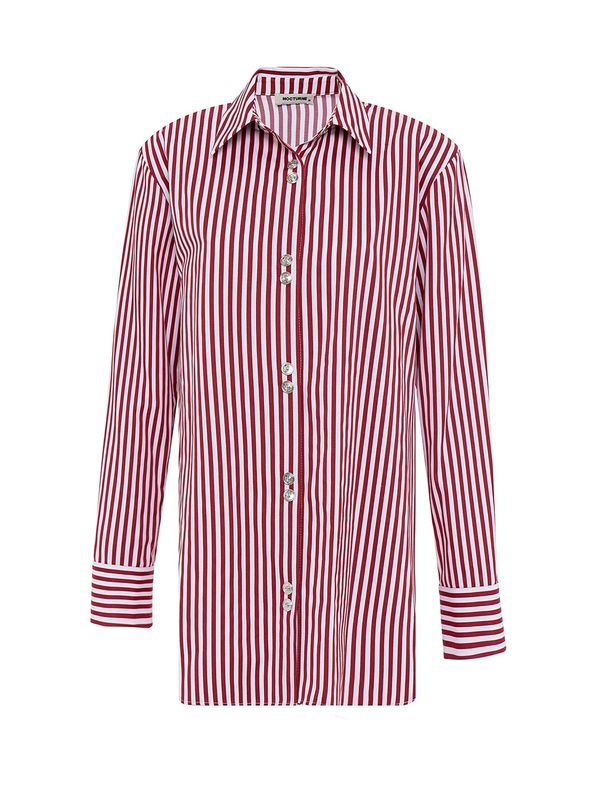 NOCTURNE NOCTURNE Bluza  tamno crvena / bijela