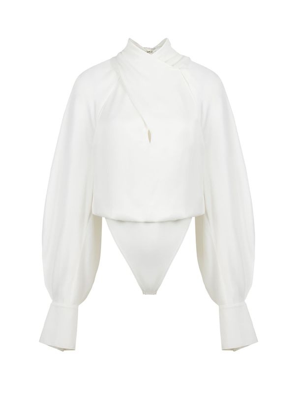 NOCTURNE NOCTURNE Bodi bluza  prljavo bijela