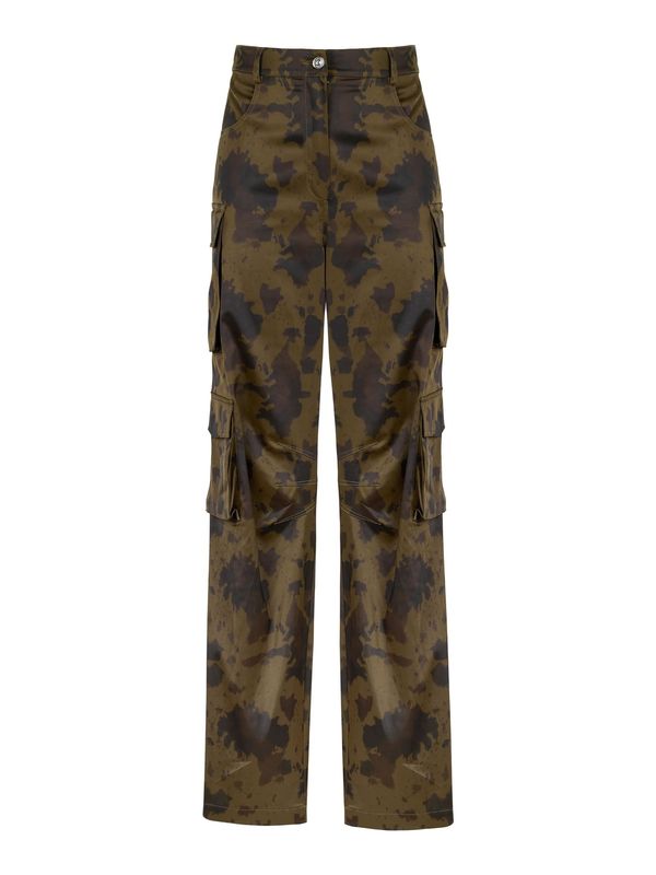 NOCTURNE NOCTURNE Cargo hlače  zeleno smeđa / tamno smeđa / crna