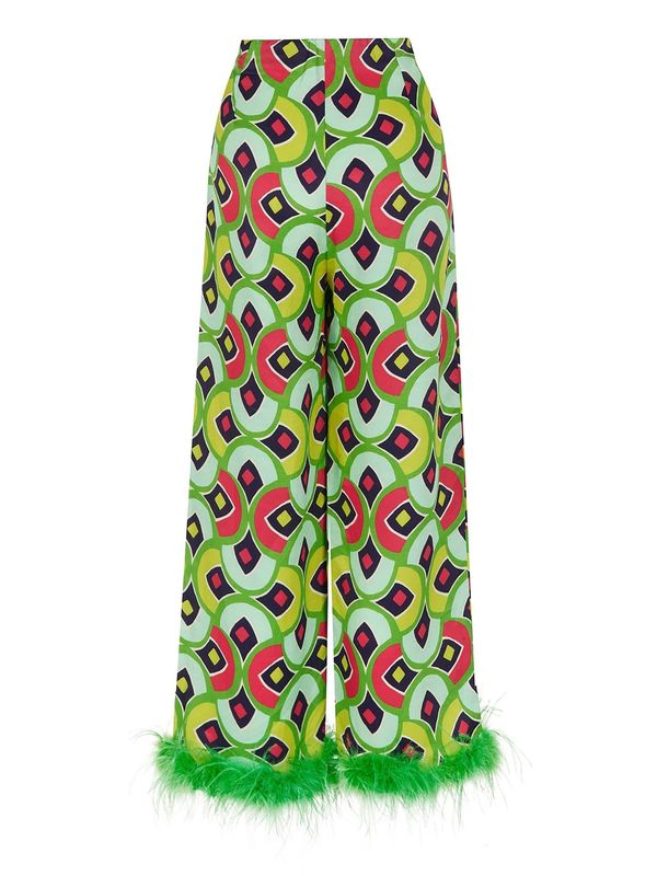 NOCTURNE NOCTURNE Hlače  limun / svijetlozelena / crvena / crna