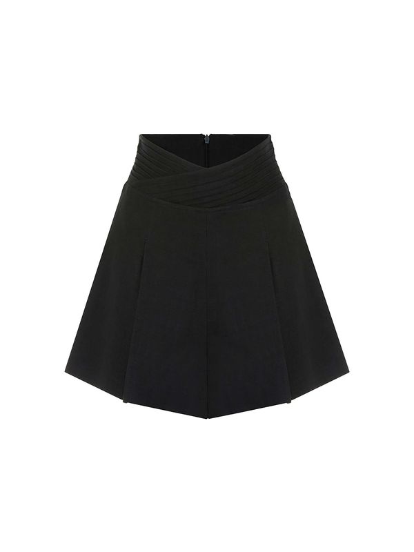 NOCTURNE NOCTURNE Hlače s naborima  crna