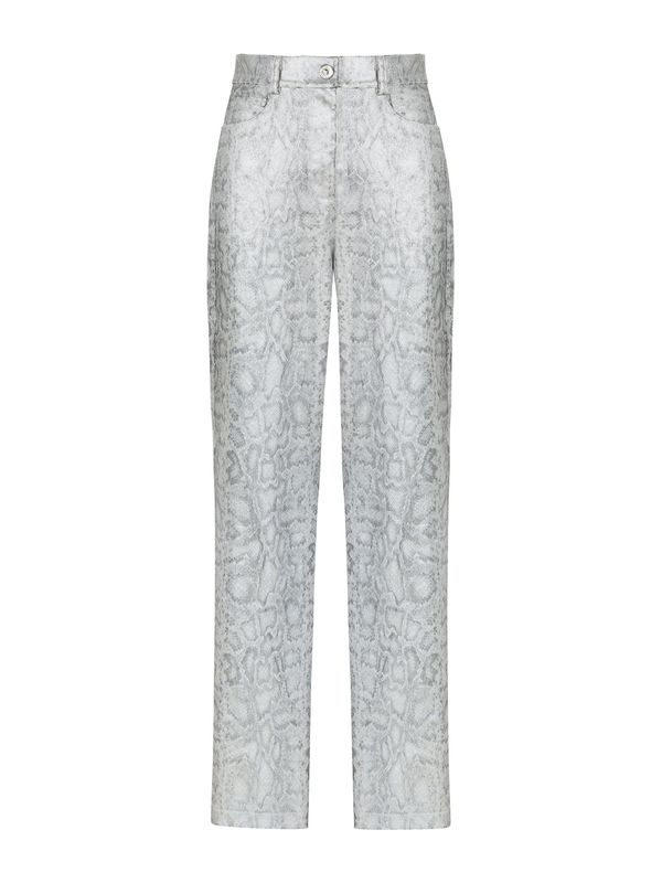 NOCTURNE NOCTURNE Hlače  srebro