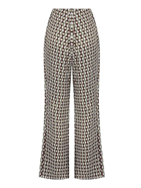 NOCTURNE NOCTURNE Hlače  tamno zelena / narančasta / crna / prljavo bijela