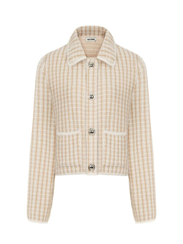 NOCTURNE NOCTURNE Kardigan  boja pijeska / sivkasto bež / svijetlosmeđa