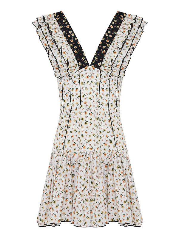 NOCTURNE NOCTURNE Koktel haljina  bež / zelena / crna