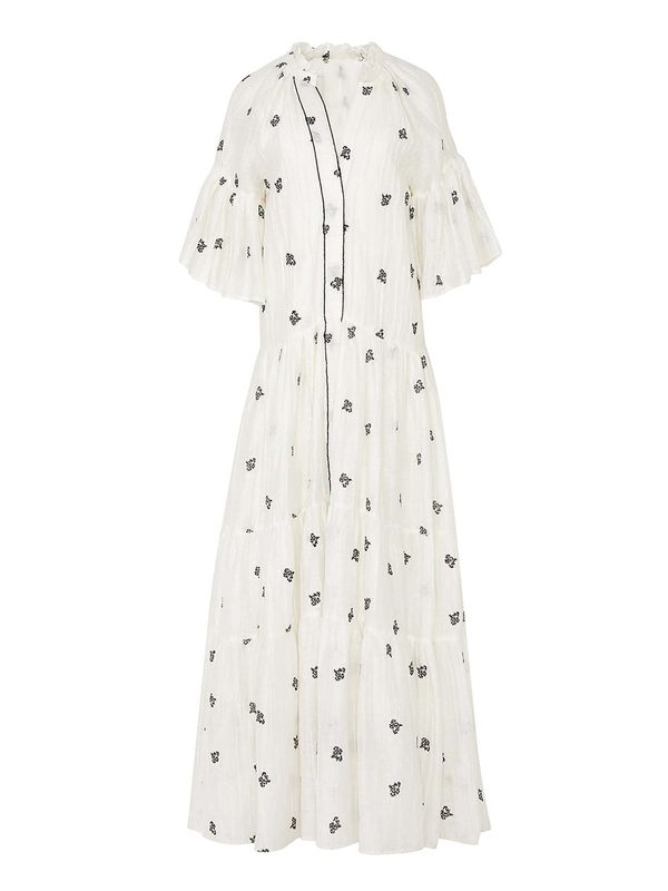 NOCTURNE NOCTURNE Košulja haljina 'Aurora'  crna / prljavo bijela