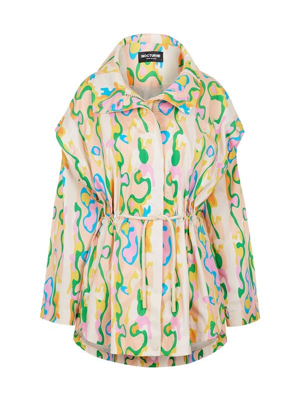 NOCTURNE NOCTURNE Prijelazni kaput  svijetlobež / zelena / marelica / svijetlonarančasta