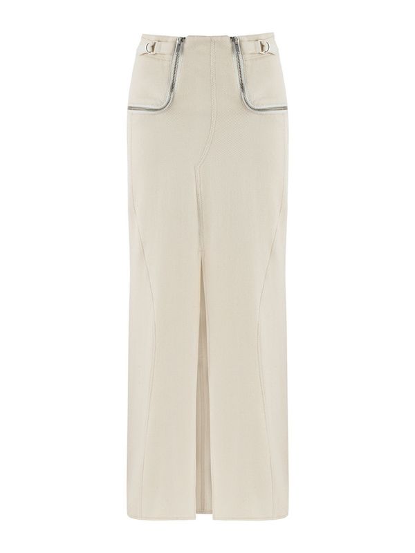 NOCTURNE NOCTURNE Suknja  prljavo bijela / bijeli traper