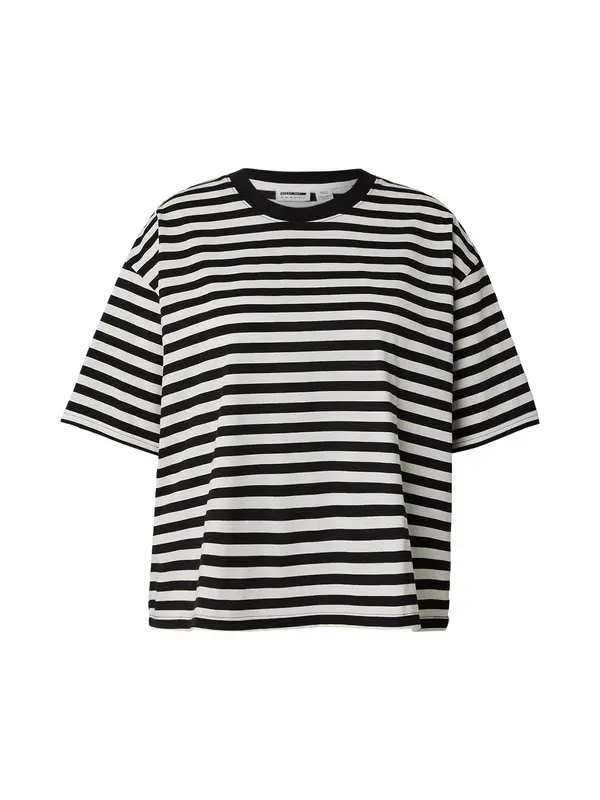 Noisy May Curve Noisy May Curve Sweater majica 'NMEMBER'  crna / bijela