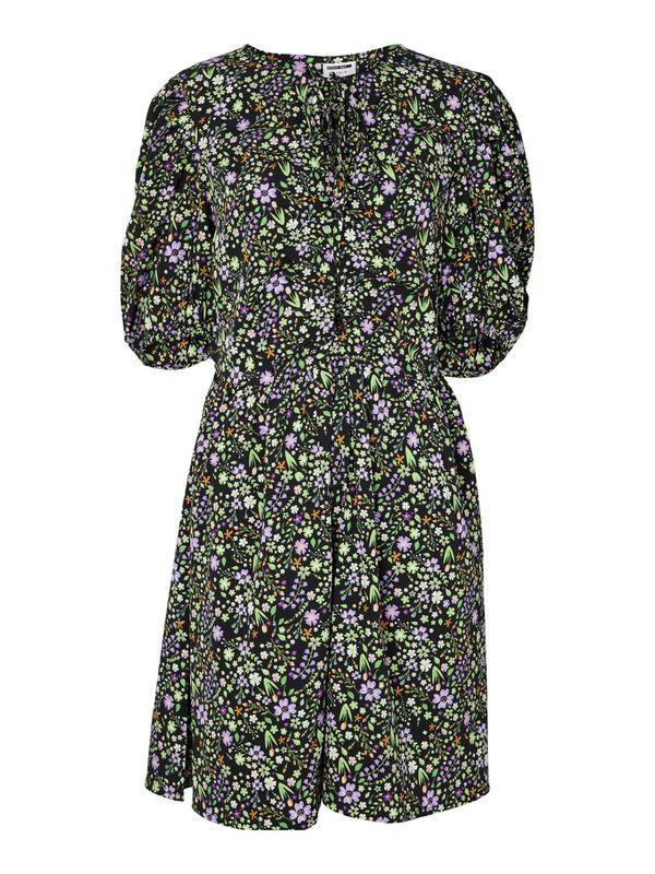 Noisy may Noisy may Ljetna haljina 'DEVON'  zelena / pastelno ljubičasta / crna / bijela