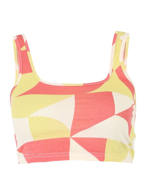 Noisy May Petite Noisy May Petite Top 'TALLI'  svijetložuta / koraljna / bijela