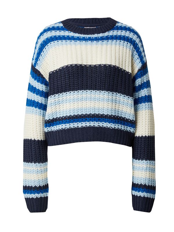 Noisy may Noisy may Pulover 'NMCharlie'  mornarsko plava / svijetloplava / prljavo bijela