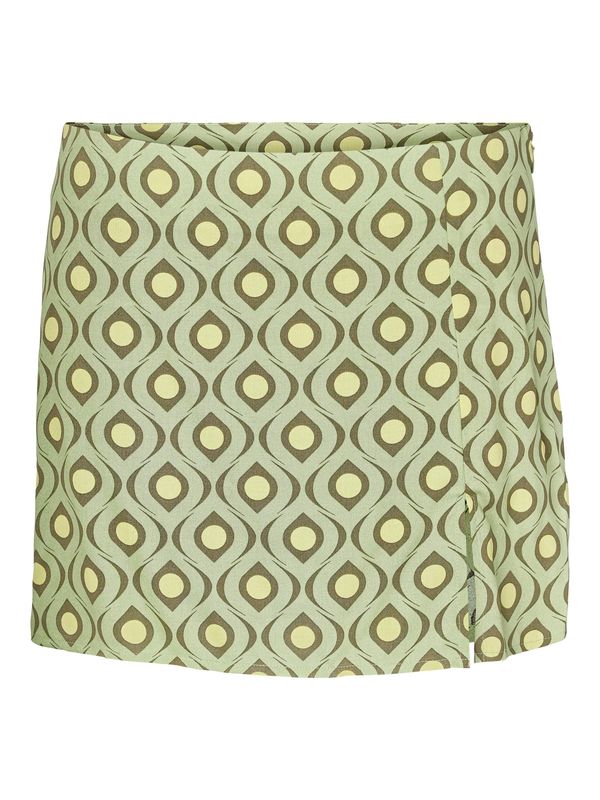 Noisy may Noisy may Suknja 'Jules'  žuta / maslinasta / pastelno zelena