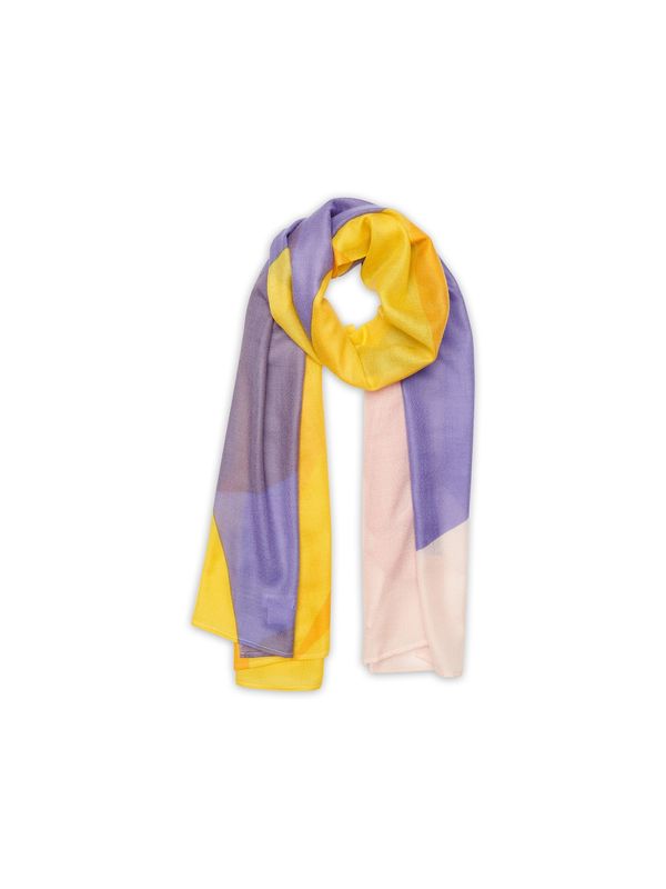 Noolur Noolur Šal  plava / žuta / svijetloroza