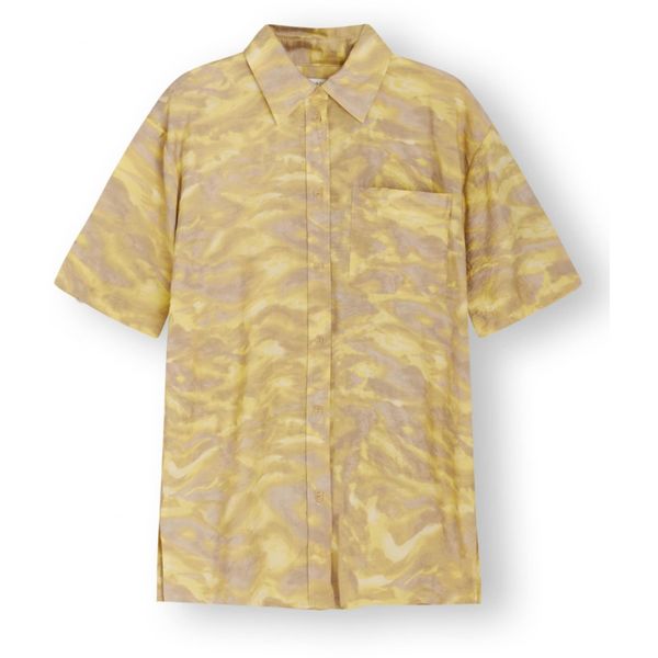 NORR NORR Bluza 'Alyssa'  tamno bež / pastelno žuta / svijetložuta / pastelno ljubičasta