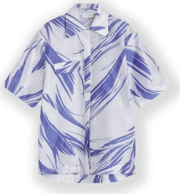NORR NORR Bluza  indigo / bijela