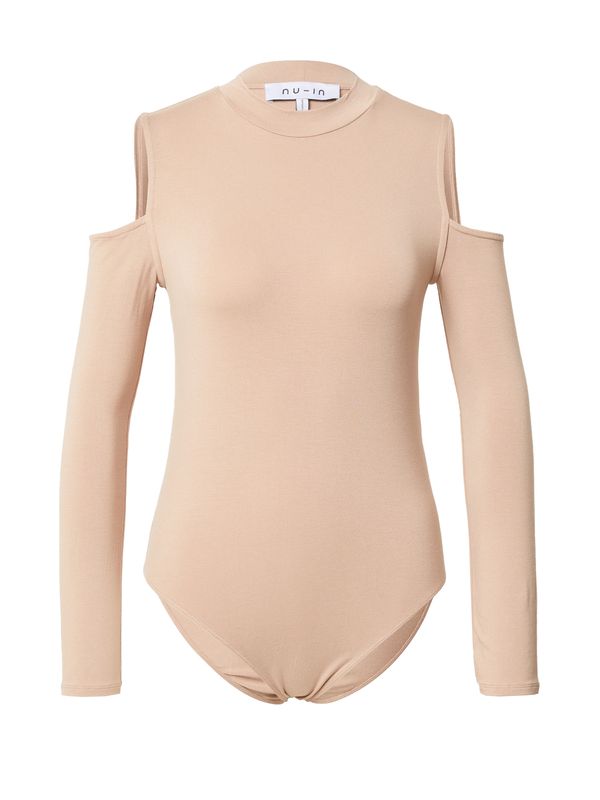 NU-IN NU-IN Bodi majica  kameno siva