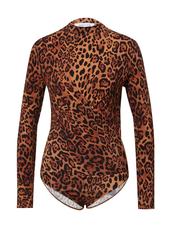 NU-IN NU-IN Bodi majica  smeđa / konjak / crna