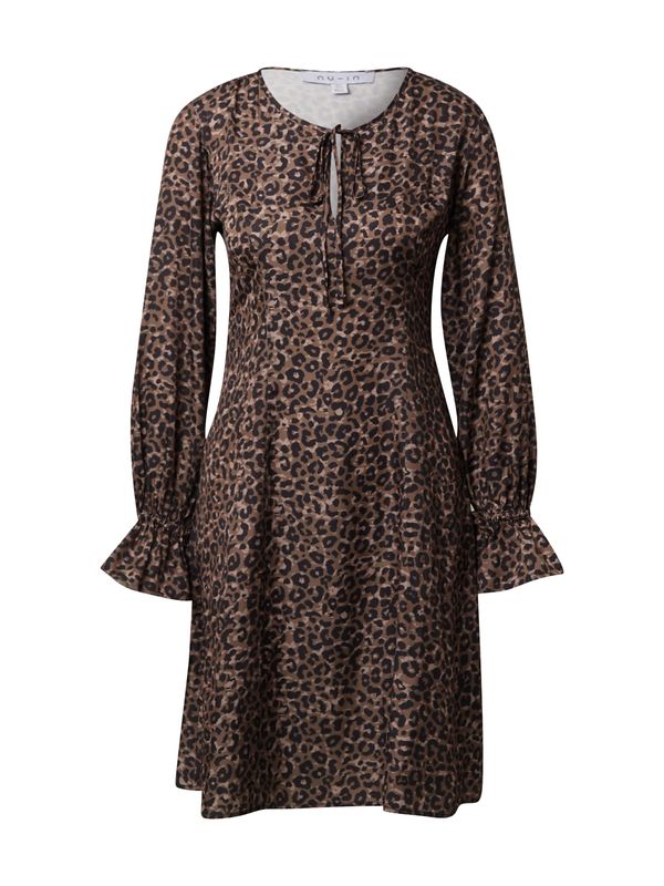 NU-IN NU-IN Haljina  smeđa / crna