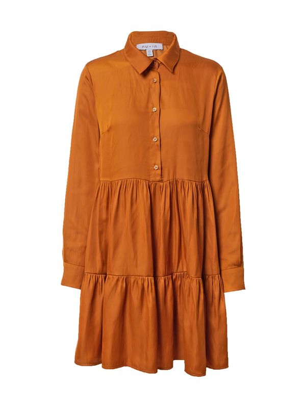 NU-IN NU-IN Košulja haljina  narančasta