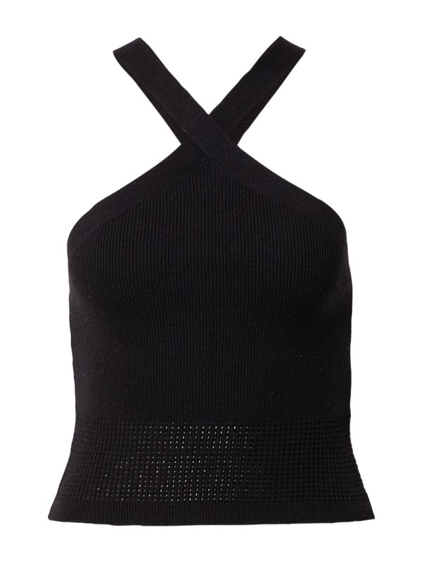 NU-IN NU-IN Top s naramenicama  crna