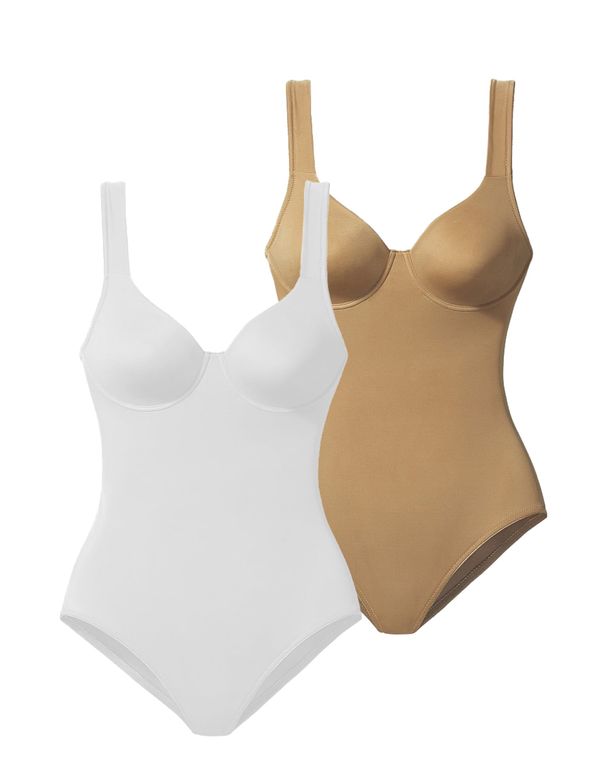 NUANCE NUANCE Bodi  smeđa / bijela