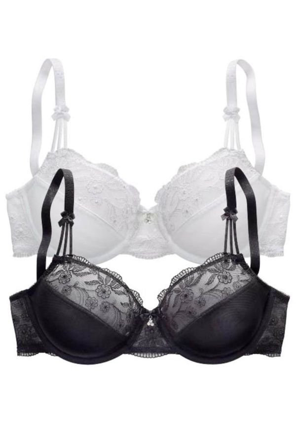 NUANCE NUANCE Grudnjak  crna / bijela