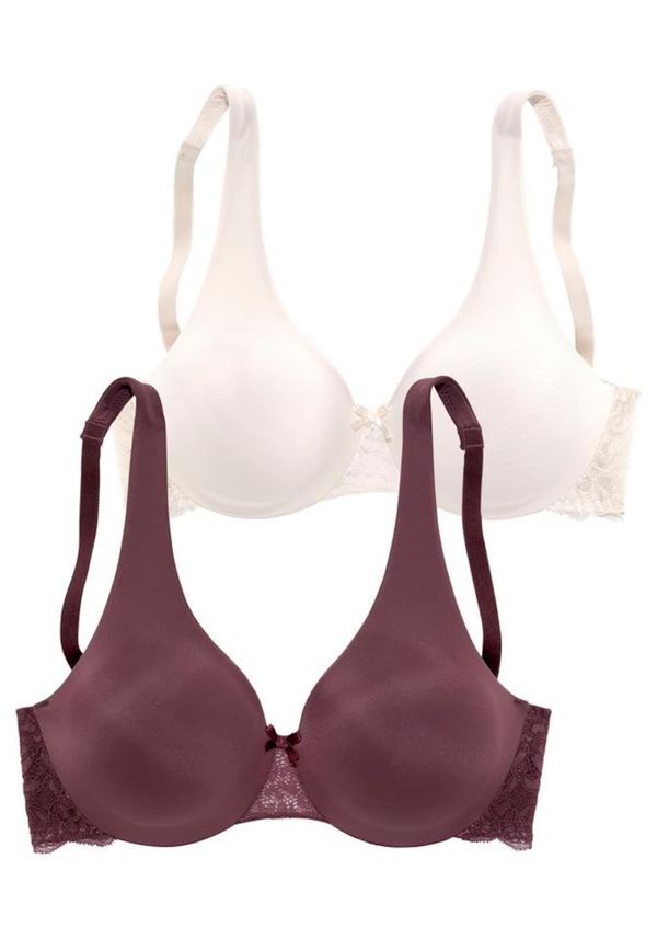 NUANCE NUANCE Grudnjak  ljubičasta / puder roza