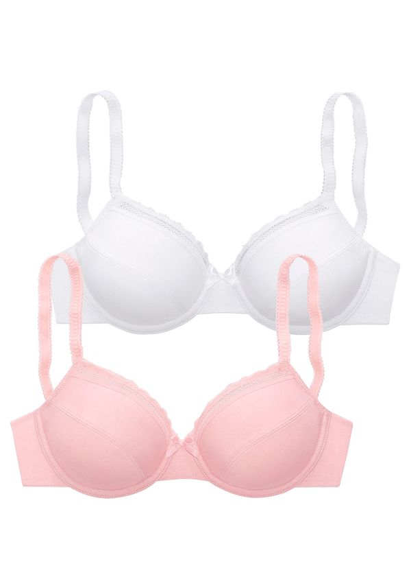 NUANCE NUANCE Grudnjak  pastelno roza / bijela