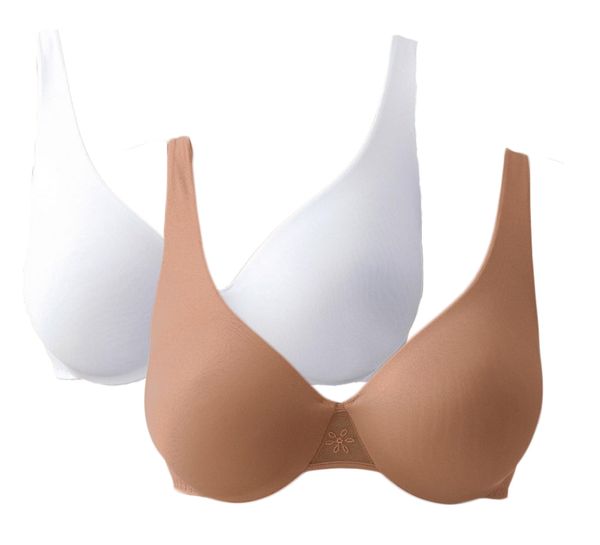 NUANCE NUANCE Grudnjak  smeđa / bijela