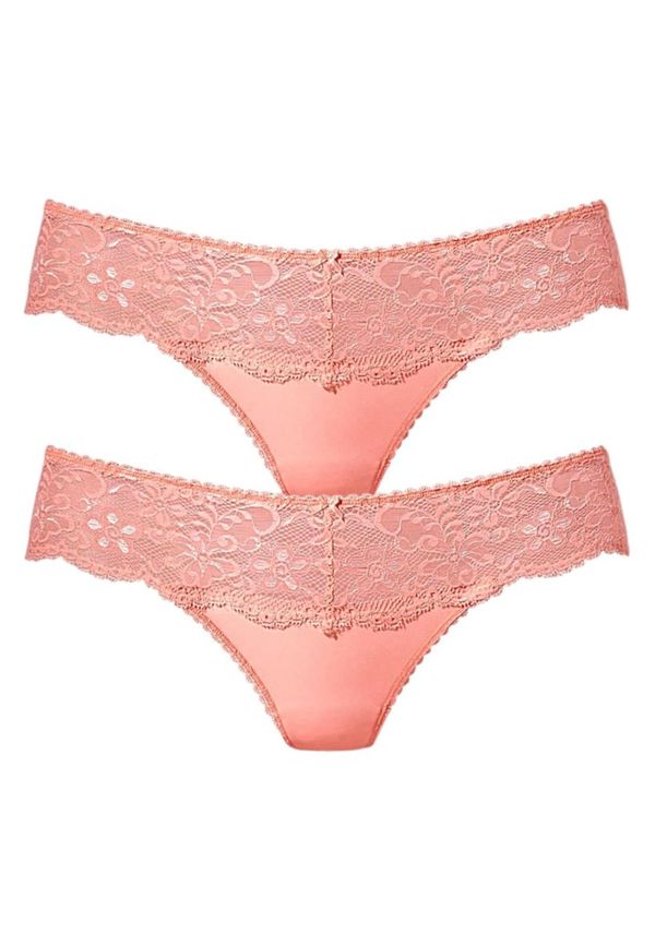 NUANCE NUANCE Tanga gaćice  losos