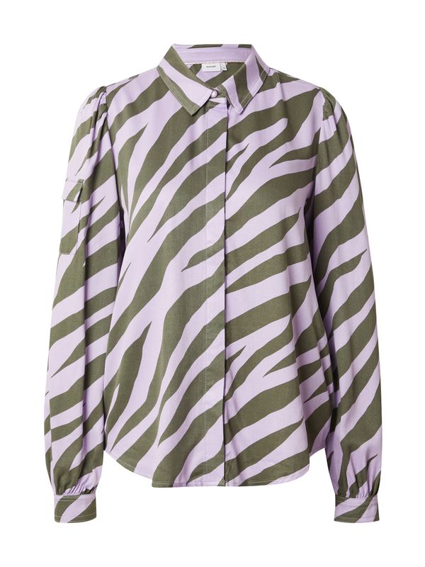 NÜMPH NÜMPH Bluza 'VILLE'  maslinasta / lila