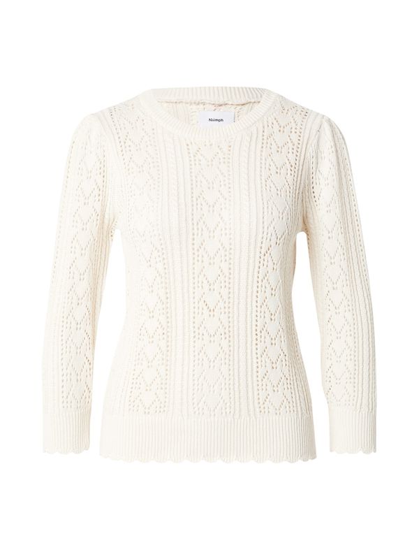 NÜMPH NÜMPH Pulover  vuneno bijela