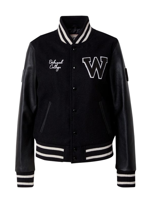 OAKWOOD OAKWOOD Prijelazna jakna 'GRADUATE'  crna / bijela