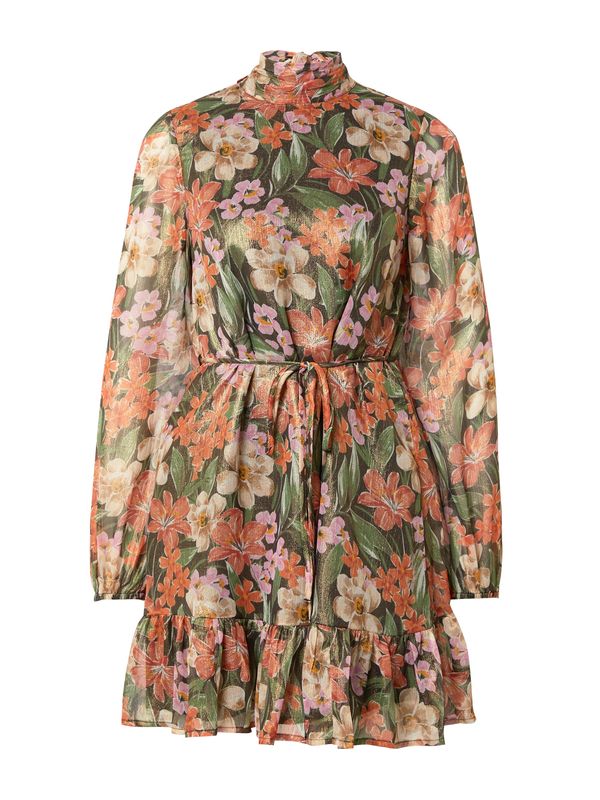 Oasis Oasis Haljina  zelena / narančasta / svijetloroza / crna