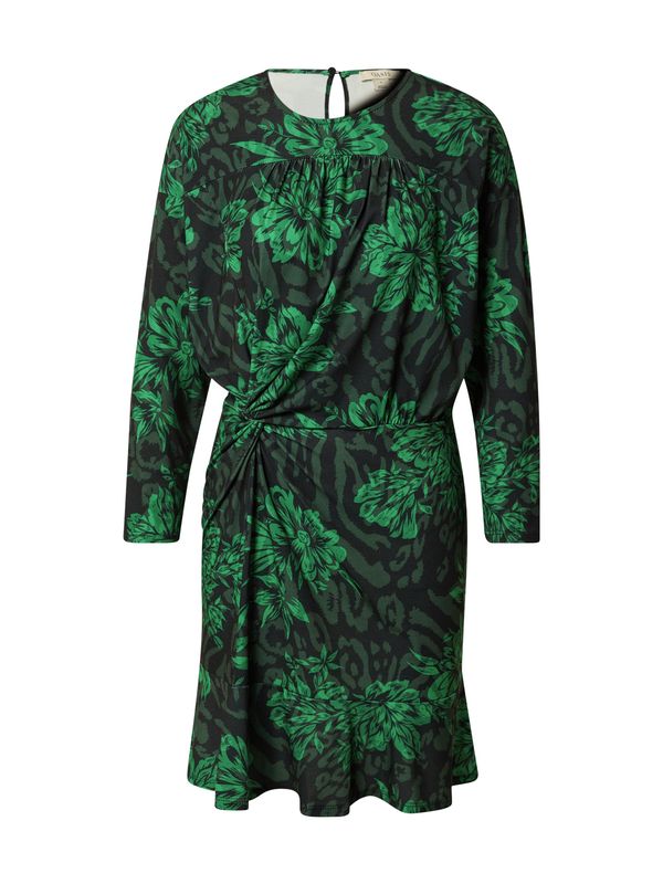 Oasis Oasis Haljina  zelena / tamno zelena / crna