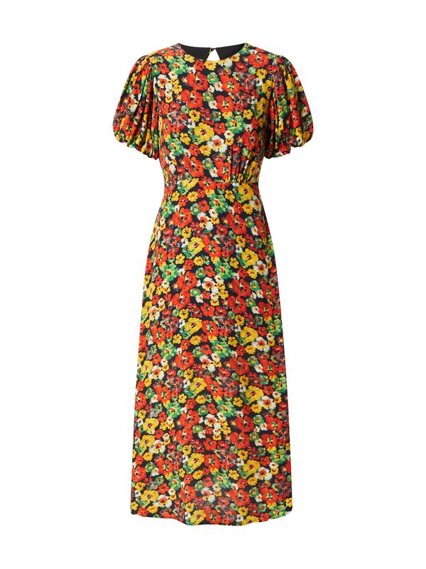 Oasis Oasis Haljina  žuta / kivi zelena / vatreno crvena / crna