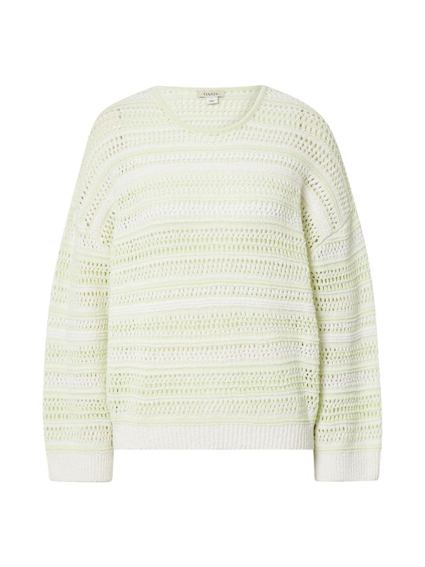 Oasis Oasis Pulover  limeta / bijela