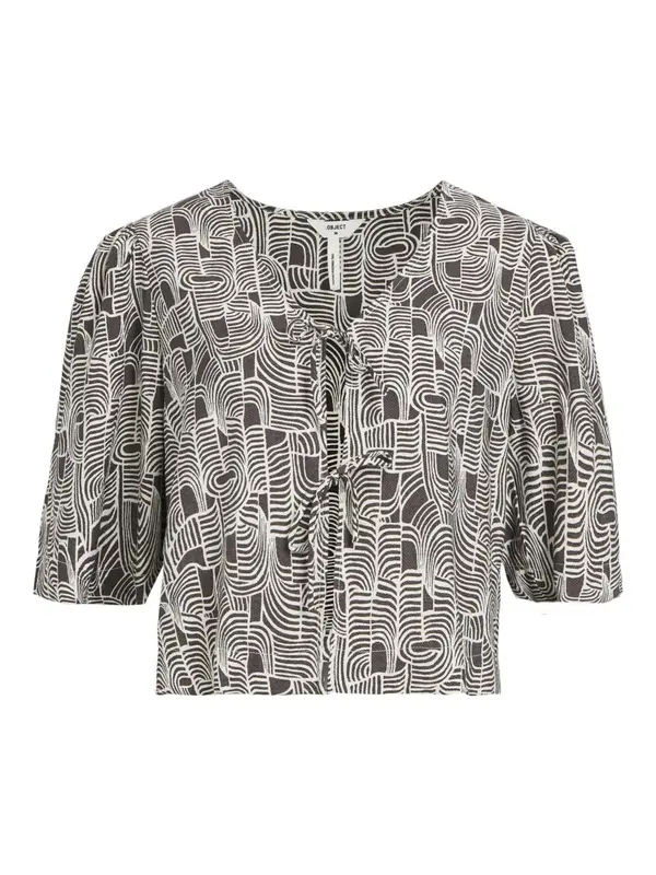 OBJECT OBJECT Bluza 'Daya'  antracit siva / bijela