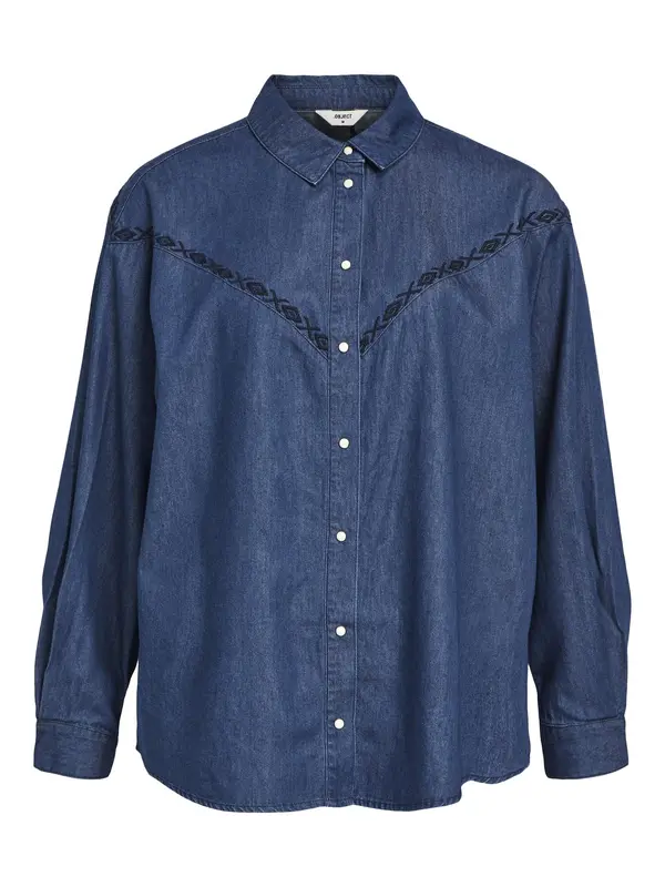 OBJECT OBJECT Bluza 'Joanna'  plavi traper / crna