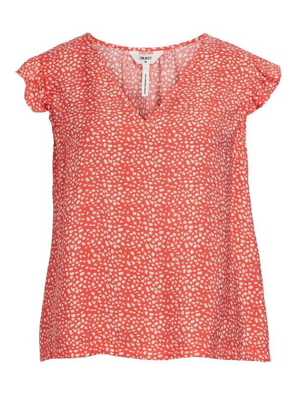 OBJECT OBJECT Bluza 'LEONORA'  koraljna / bijela