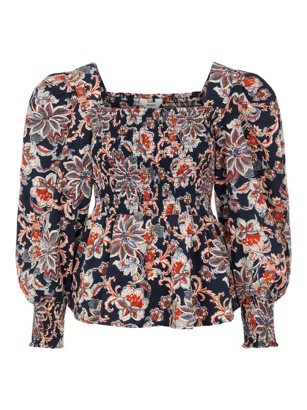 OBJECT OBJECT Bluza 'Naomi'  noćno plava / golublje plava / crvena / bijela