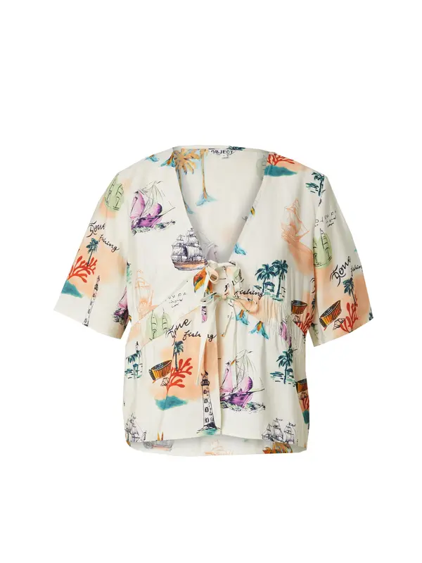 OBJECT OBJECT Bluza 'OBJDINAH'  boja pijeska / svijetlozelena / ljubičasta / narančasta