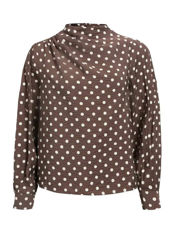 OBJECT OBJECT Bluza 'OBJHALI'  čokolada / bijela