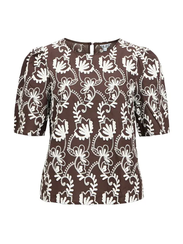 OBJECT OBJECT Bluza 'OBJMya'  smeđa / bijela