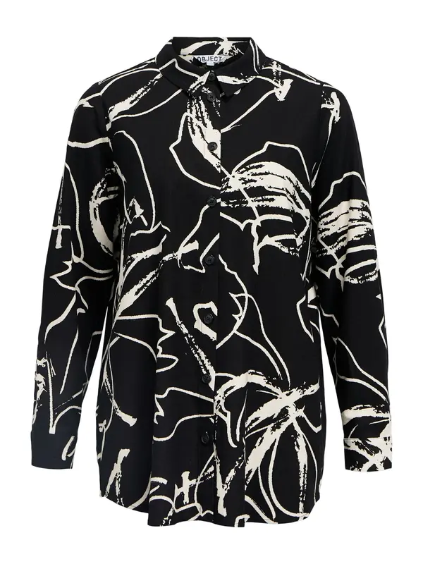 OBJECT OBJECT Bluza 'OBJSANNE'  ecru/prljavo bijela / crna