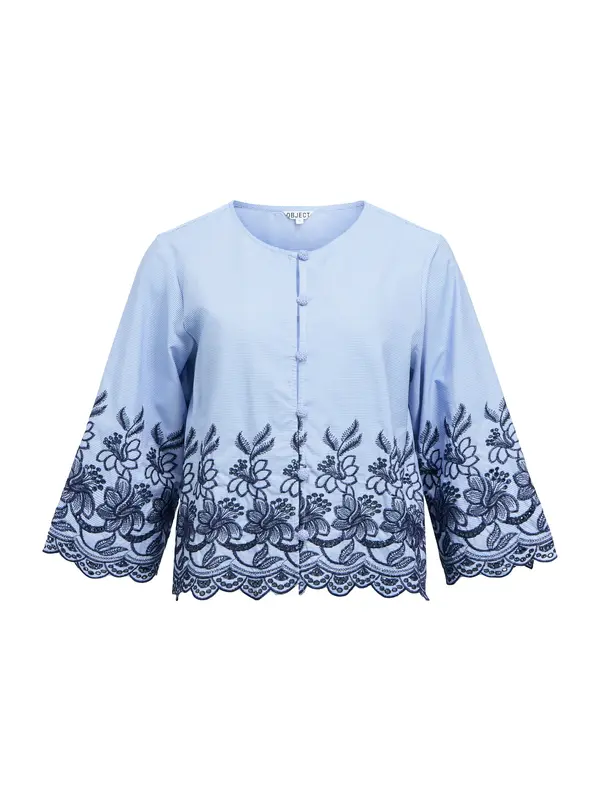 OBJECT OBJECT Bluza 'OBJVanna'  morsko plava / kraljevsko plava / bijela