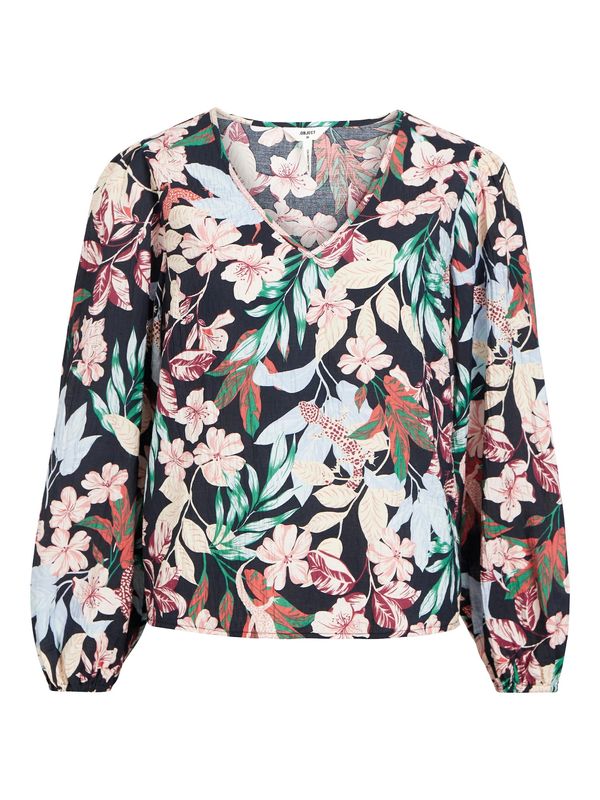 OBJECT OBJECT Bluza 'PARIS LEONORA'  svijetloplava / zelena / svijetloroza / crna